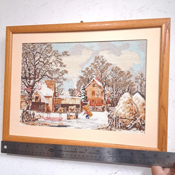 Vintage Currier & Ives An Heirloom Collection Winter Scenes Cross stitch - Picture 8 of 10